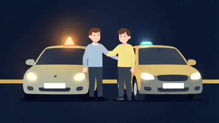 Kaza sonrası sakin ve saygılı kal: bölüm görseli