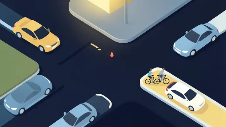 Dönerken yaya ve bisikletliye yol ver: bölüm görseli