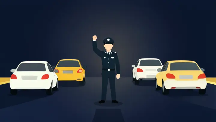 Trafik görevlisinin kol işaretleri: bölüm görseli