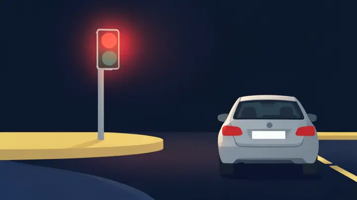 Yanıp sönen ışıklar, oklar, yaya ışığı: bölüm görseli