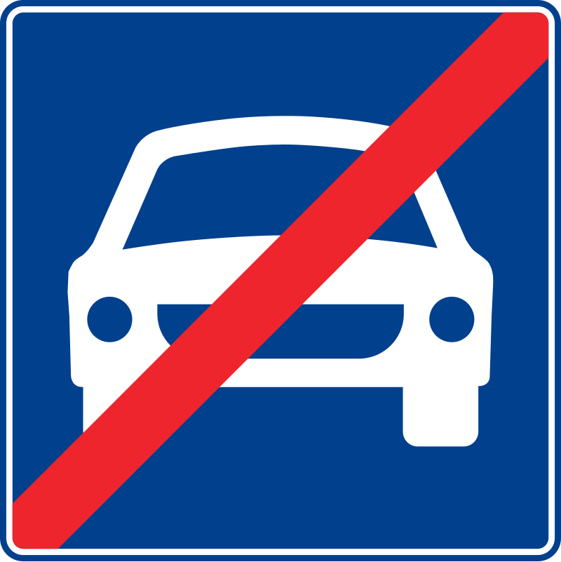 Motorlu Taşıt Yolu Sonu