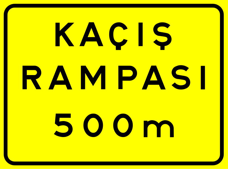 Kaçış Rampası 500 m