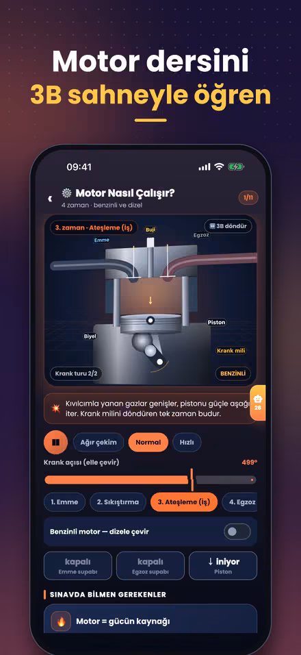 Motor ve araç tekniği çalışması